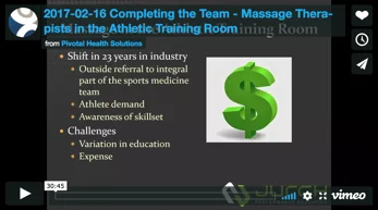 Massage Therapists in the Athletic Training Room-1